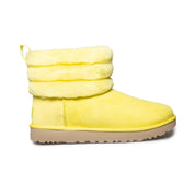 UGG Fluff Mini Quilted MRT Yellow Boots - Women's