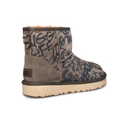 UGG Classic Street Graffiti Mini Slate Boots - Women's