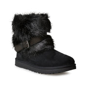 UGG Classic Buckle Mini Black Boots - Women's