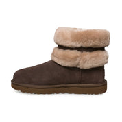 UGG Fluff Mini Belted Burnt Cedar Amphora Boots - Women's