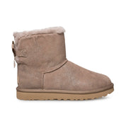 UGG Mini Bailey Bow II Shimmer Caribou Boots - Women's