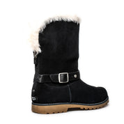 UGG Nessa Black Boots - Youth