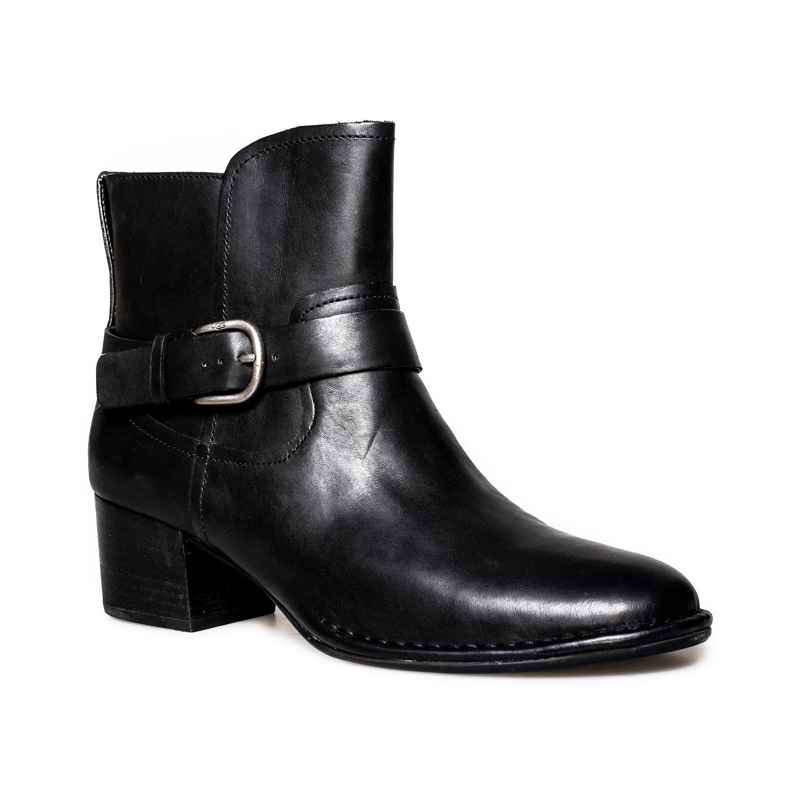 UGG Bandara Ankle Black Boots - Women's