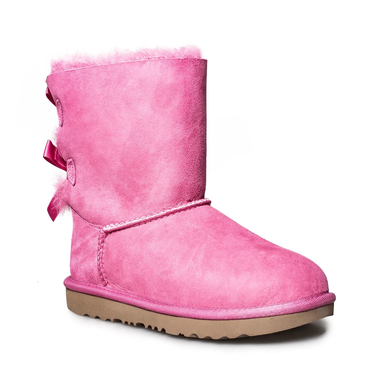 UGG Bailey Bow II Pink Azalea Boots - Youth