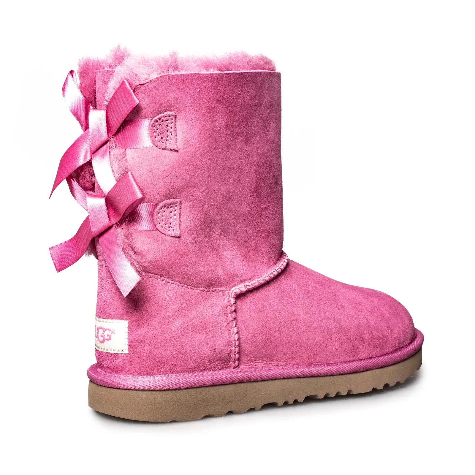 UGG Bailey Bow II Pink Azalea Boots - Youth