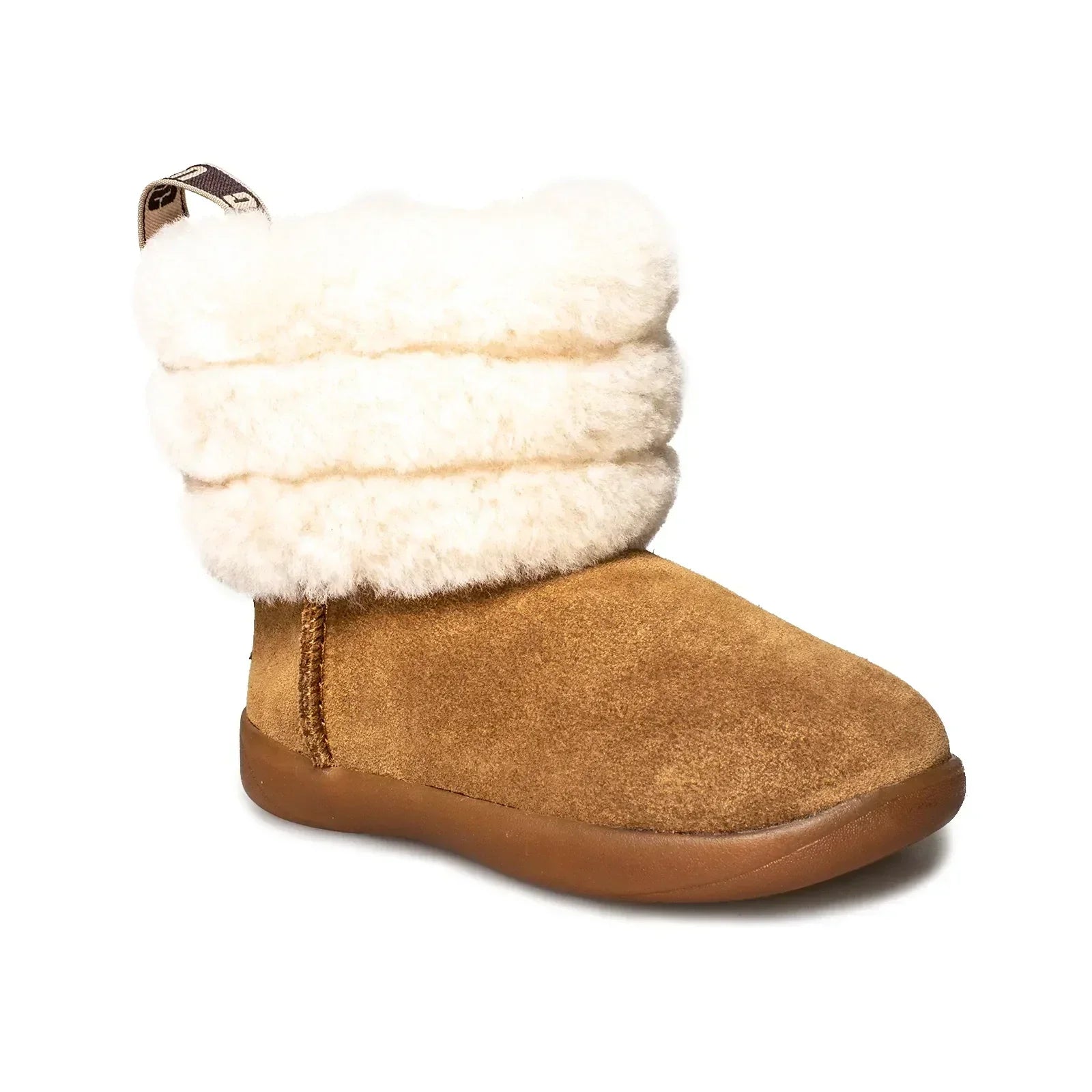 UGG Mini Quilted Fluff Chestnut Boot's - Toddler's