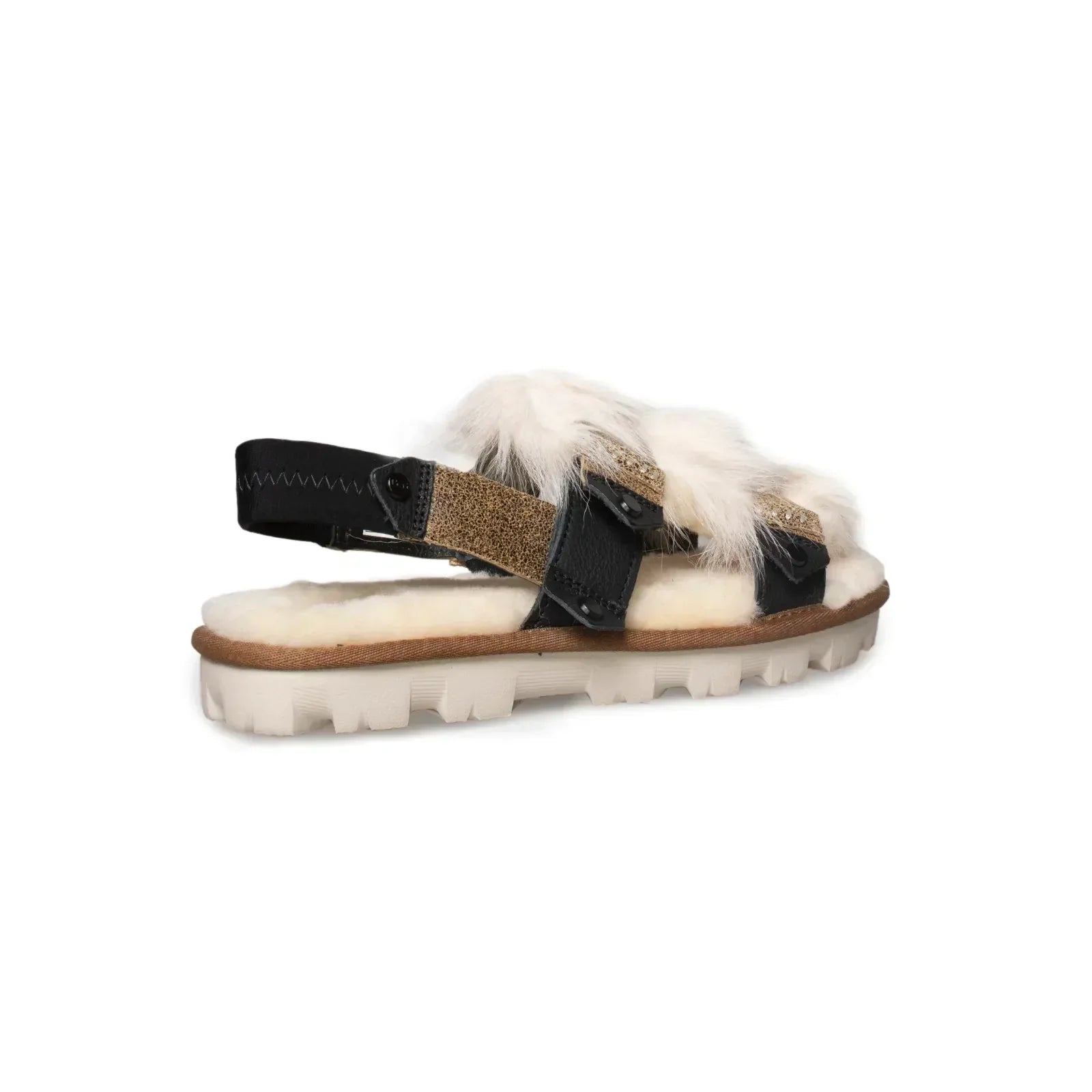 UGG Fluff Punk Slingback Chestnut Sandals - Women's