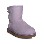 UGG Mini Bailey Bow II Metallic Lavender Fog Boots - Women's