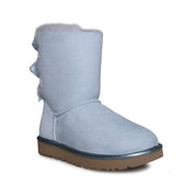 UGG Bailey Bow II Metallic Sky Blue Boots - Women's