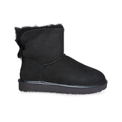 UGG Mini Bailey Bow II Metallic Black Boots - Women's