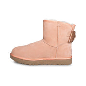 UGG Satin Bow Mini Suntan Boots - Women's