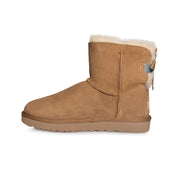 UGG Mini Bailey Bow II Shimmer Chestnut Boots - Women's