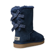 UGG Bailey Bow Swirl Navy Boots - Women's