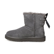 UGG Mini Continuity Bow Charcoal Boots - Women's