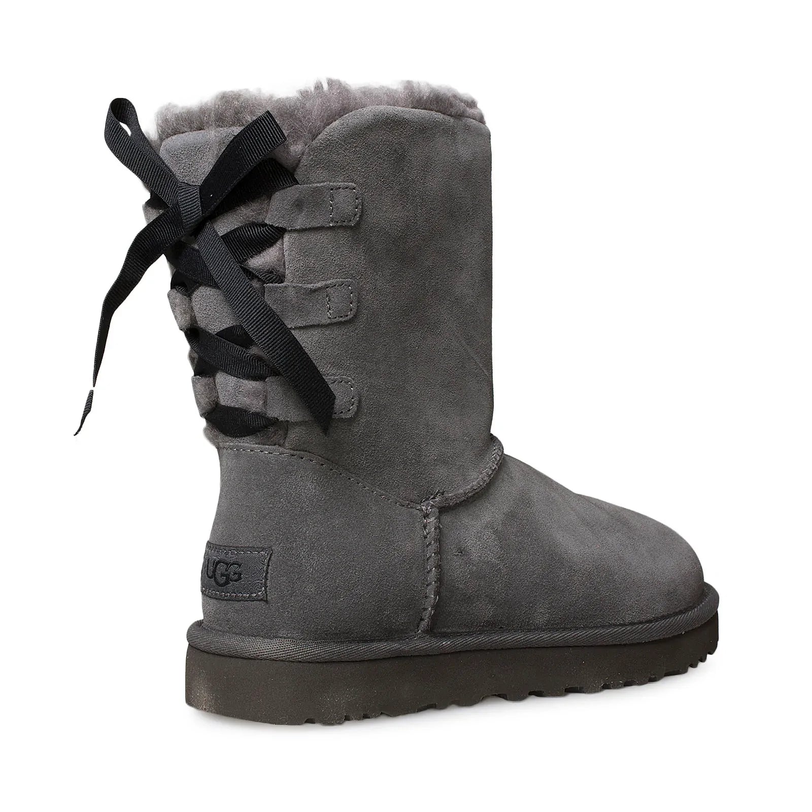 UGG Short Continuity Bow Charcoal Boots - Women's