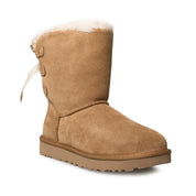 UGG Short Continuity Bow Chestnut Boots - Women's