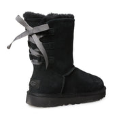 UGG Short Continuity Bow Black Boots - Women's