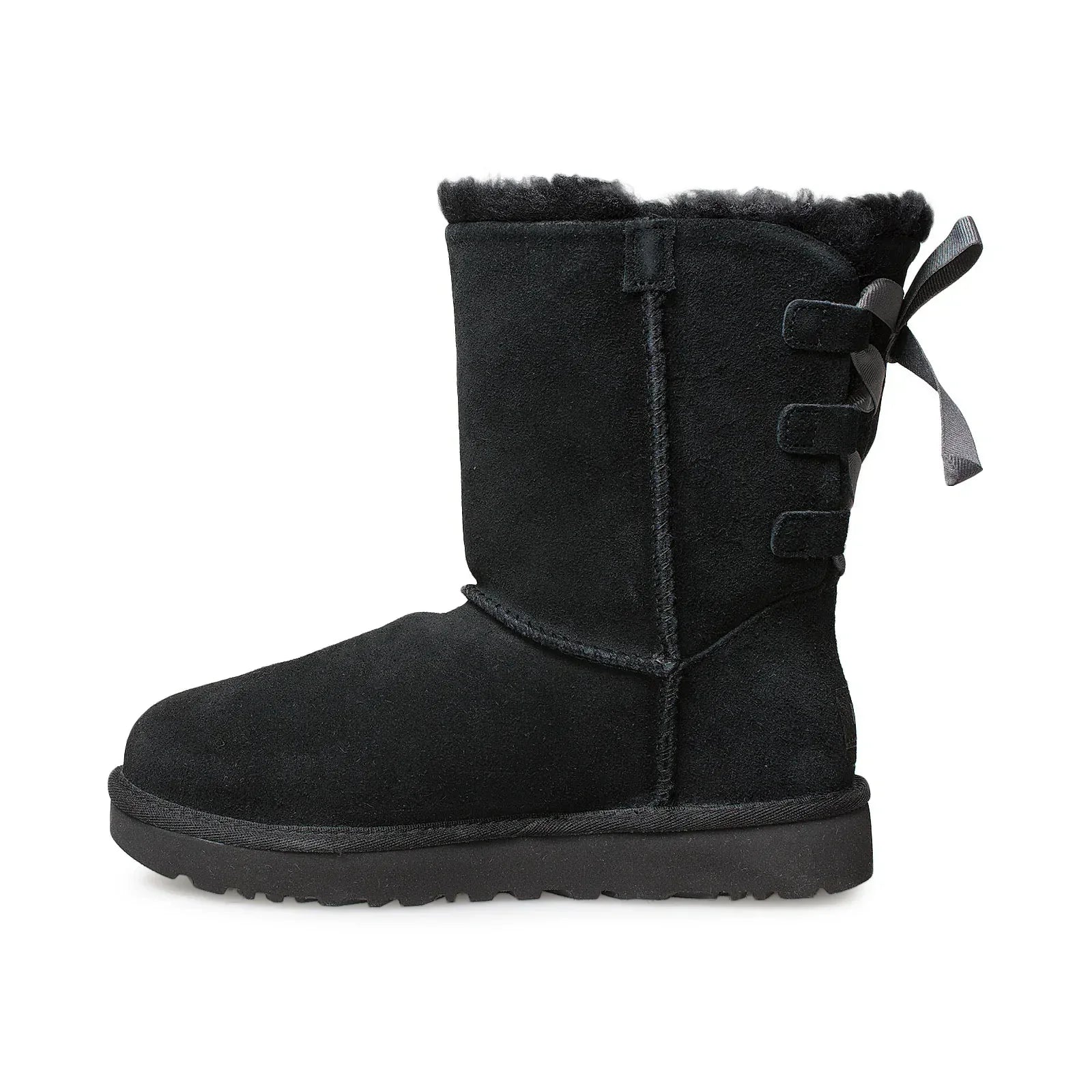 UGG Short Continuity Bow Black Boots - Women's