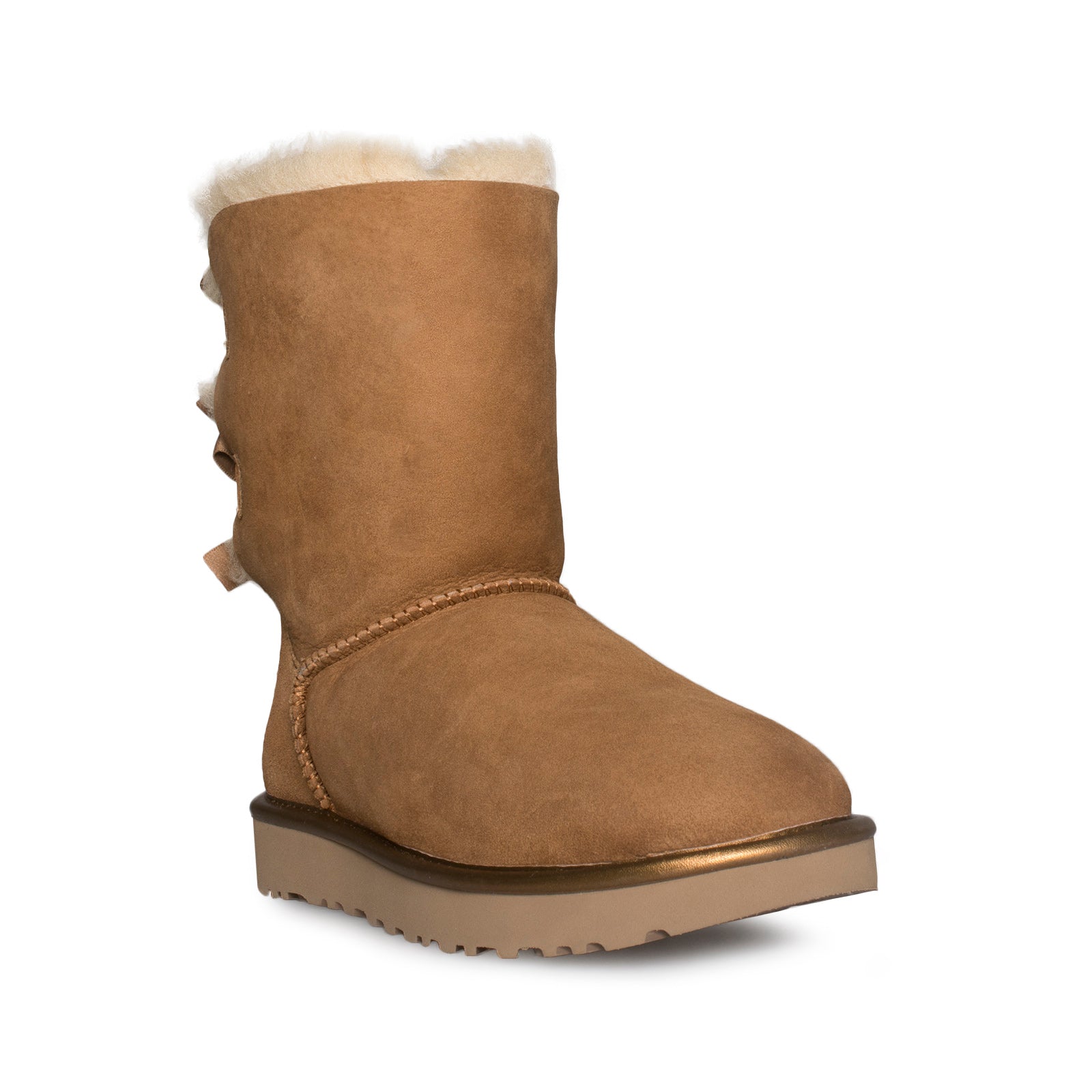 UGG Bailey Bow II Metallic Chestnut Boots - Women's