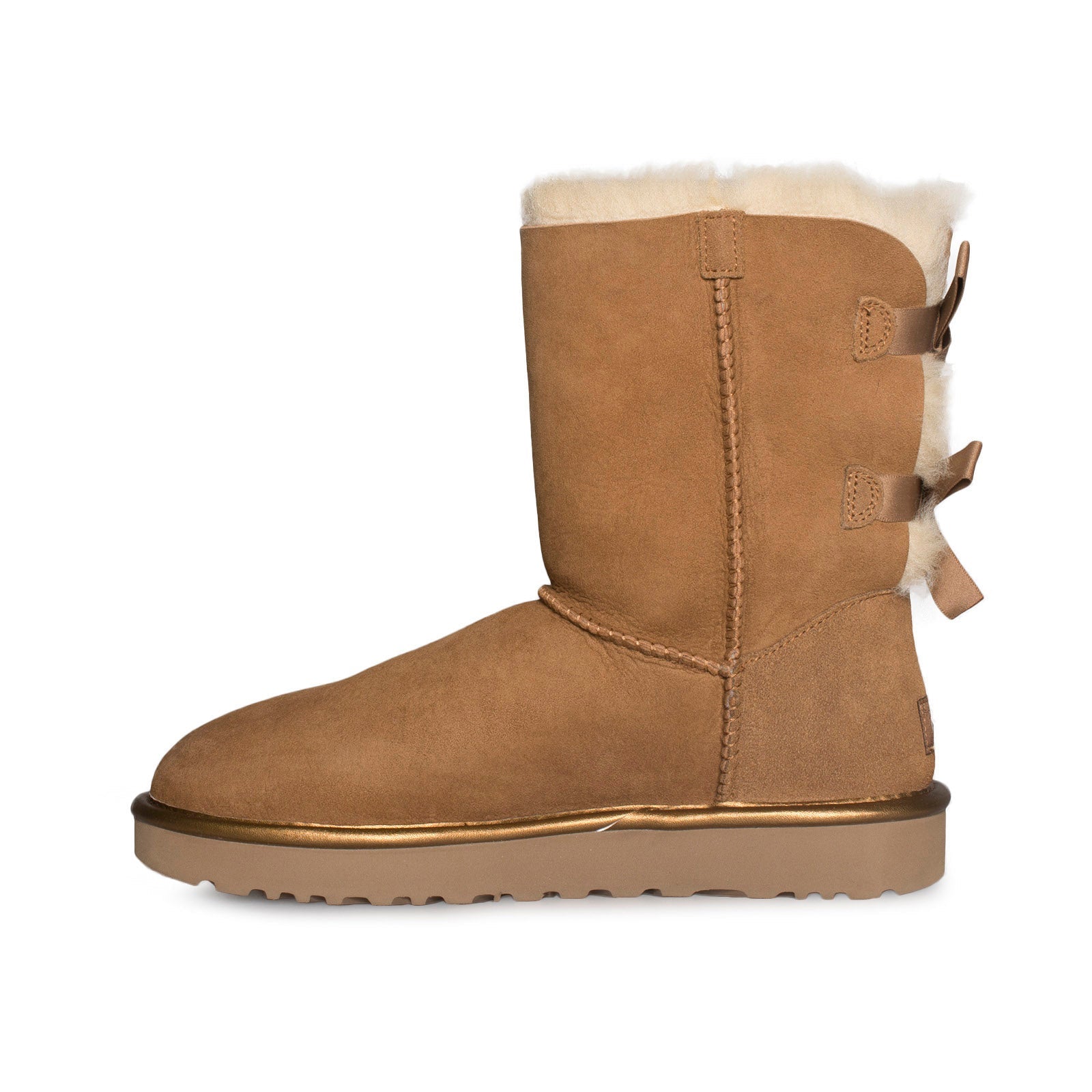 UGG Bailey Bow II Metallic Chestnut Boots - Women's