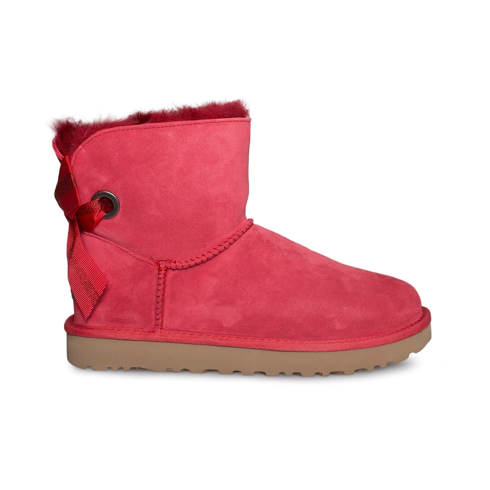 UGG Customizable Bailey Bow Mini Ribbon Red Boots - Women's