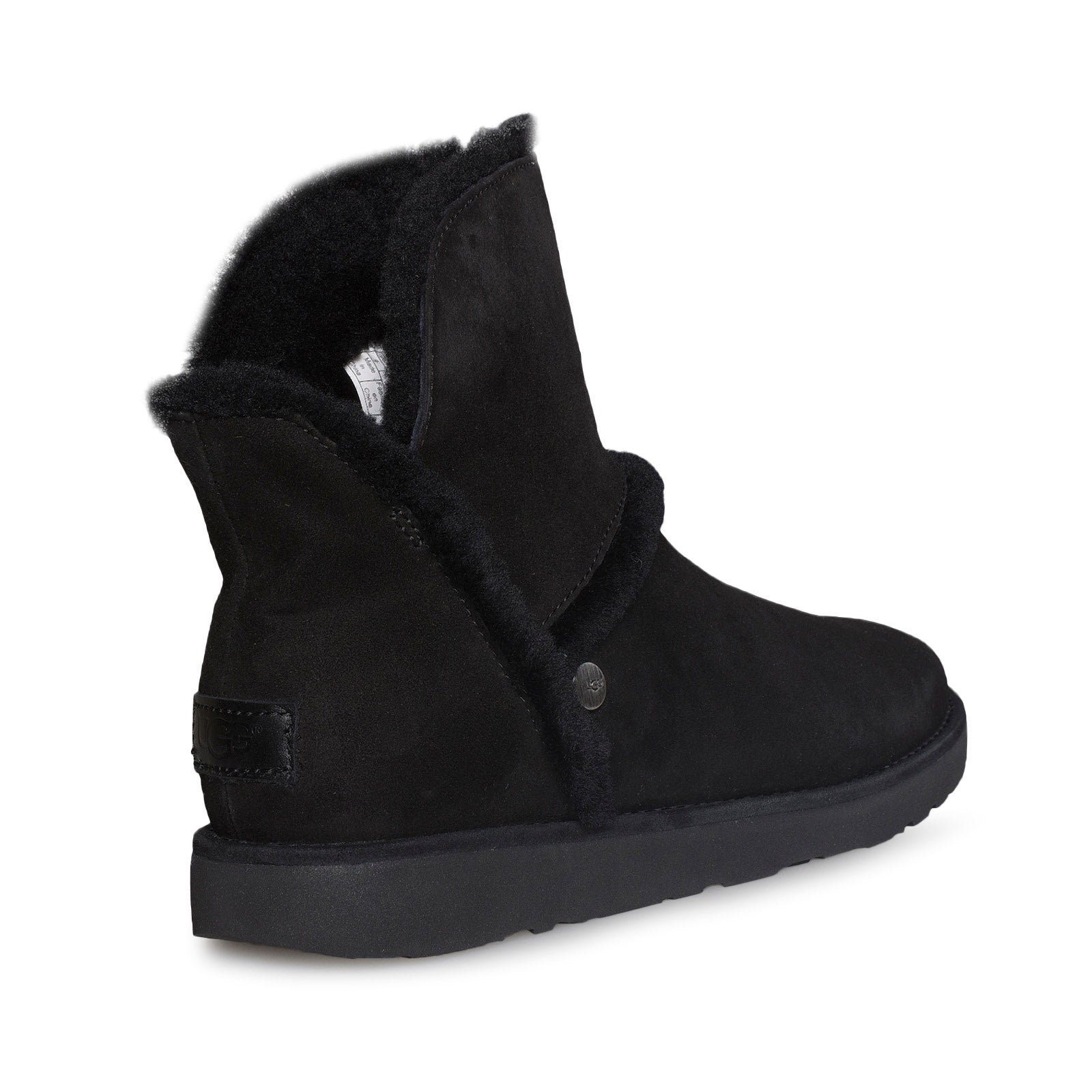 UGG Luxe Spill Seam Mini Nero Boots - Women's