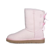 UGG Bailey Bow II Metallic Seashell Pink Boots - Women's