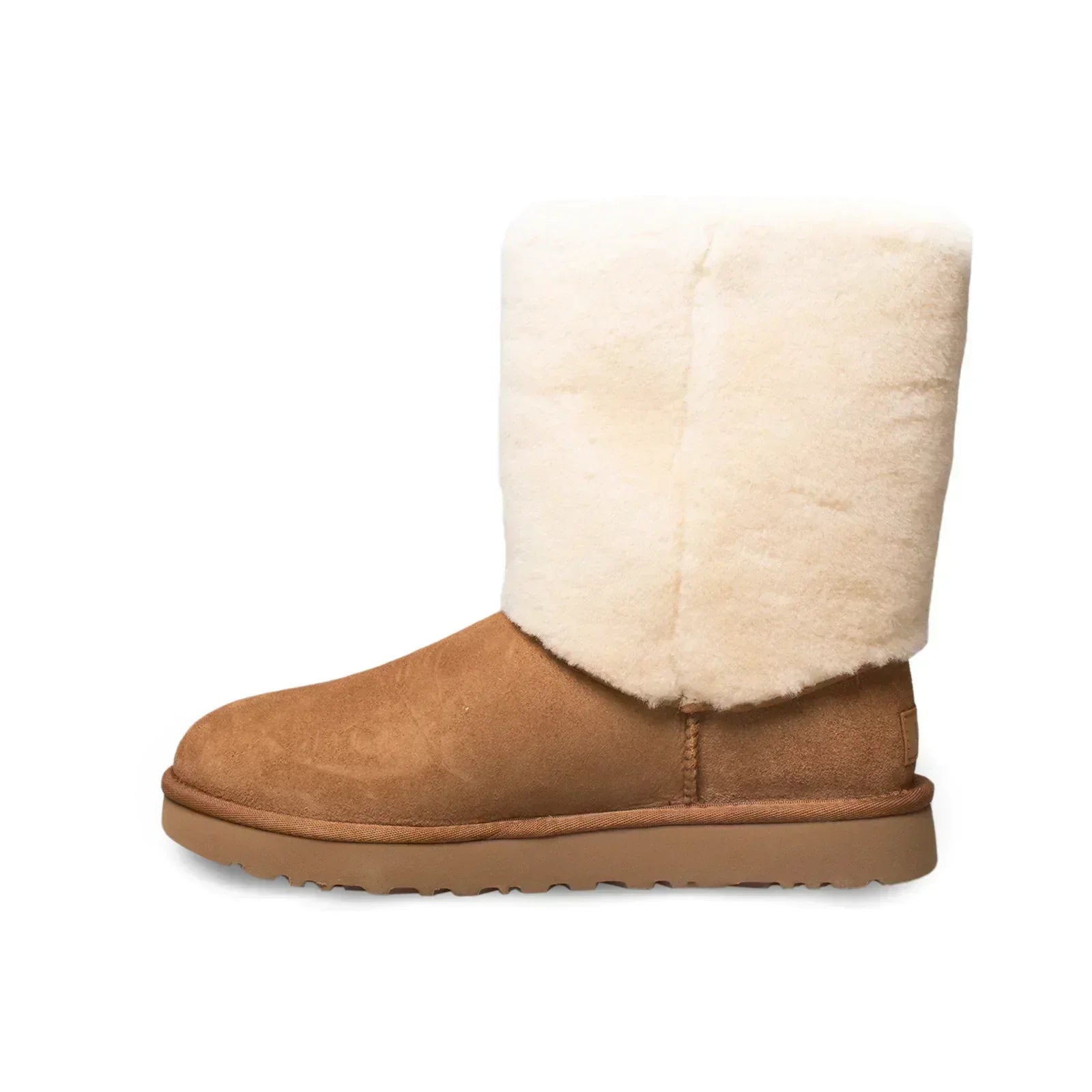 UGG Classic Short II Sherpa Cuff Chestnut Boots - Women's