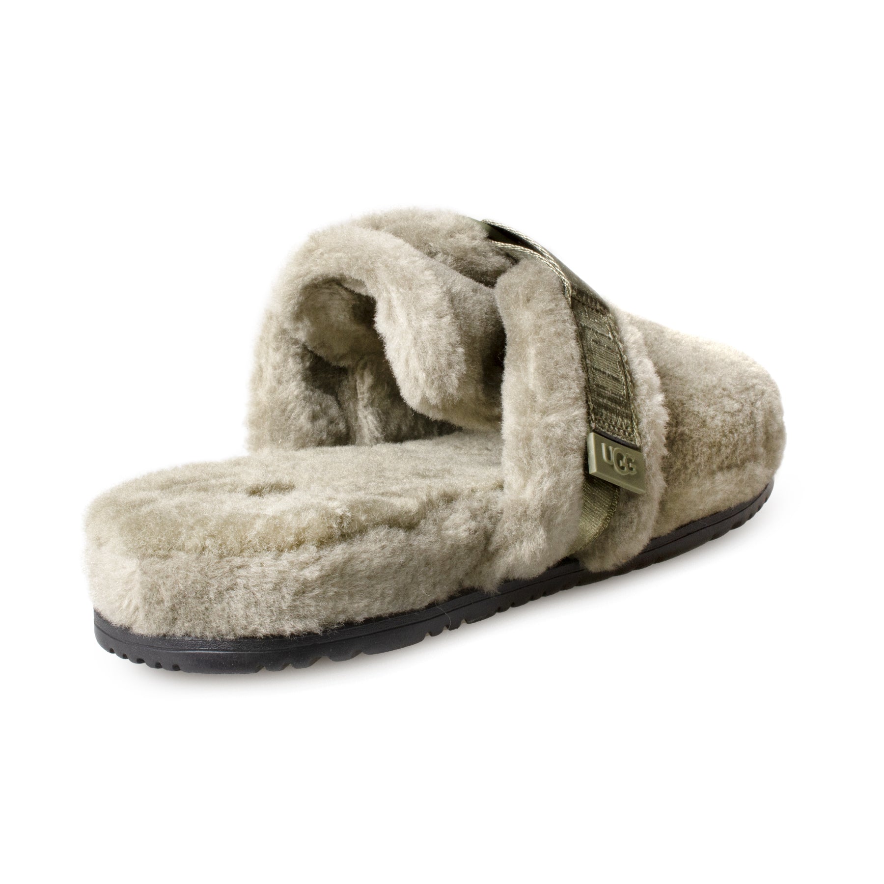 UGG Fluff It Burnt Olive Slippers - Men's