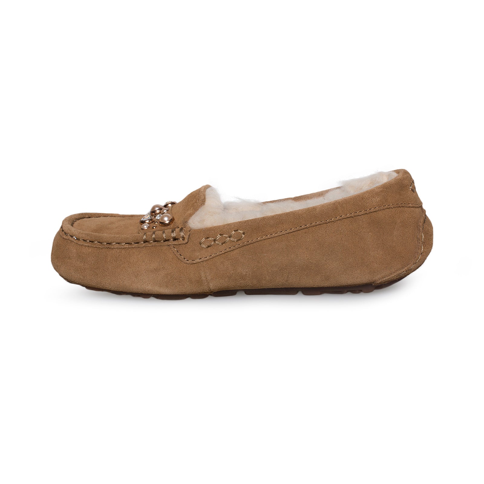 UGG Ansley Bow Brilliant Chestnut Slippers