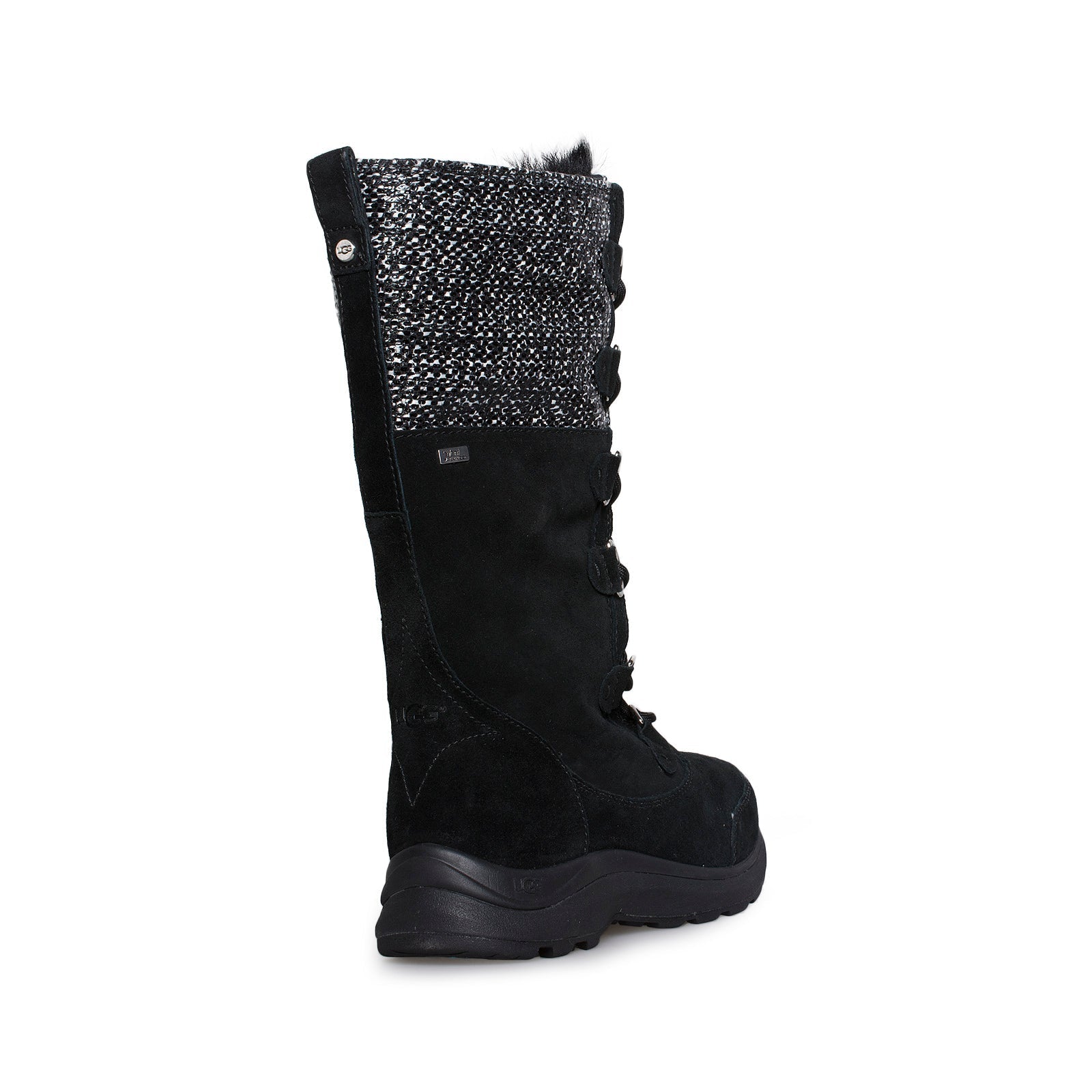 UGG Atlason Frill Black Boots