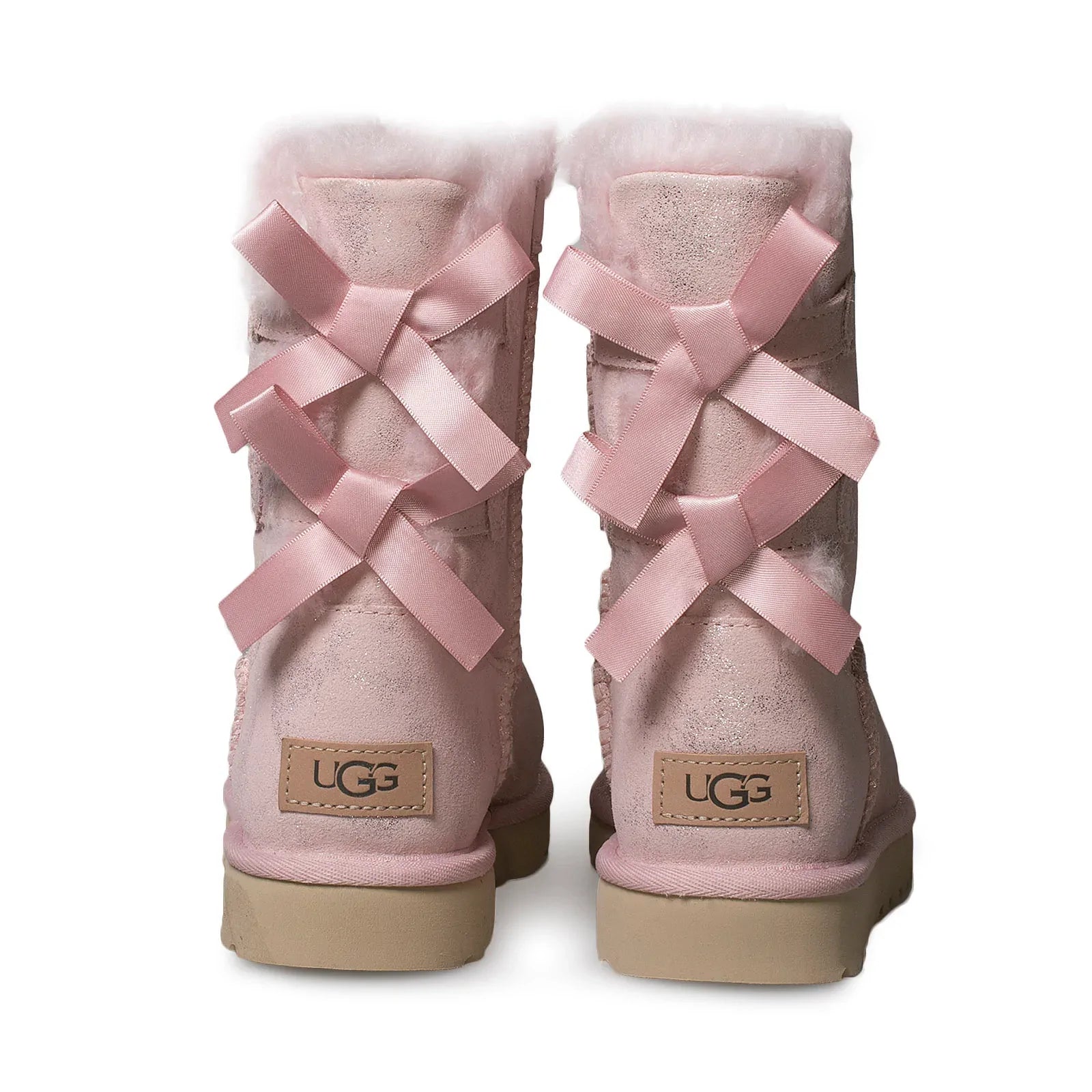 UGG Bailey Bow II Shimmer Pink Cloud Boots - Women's