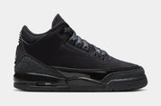 Air Jordan 3 Retro Black Cat Grade School Lifestyle Shoes (Black/Dark Charcoal/Black) Free Shipping