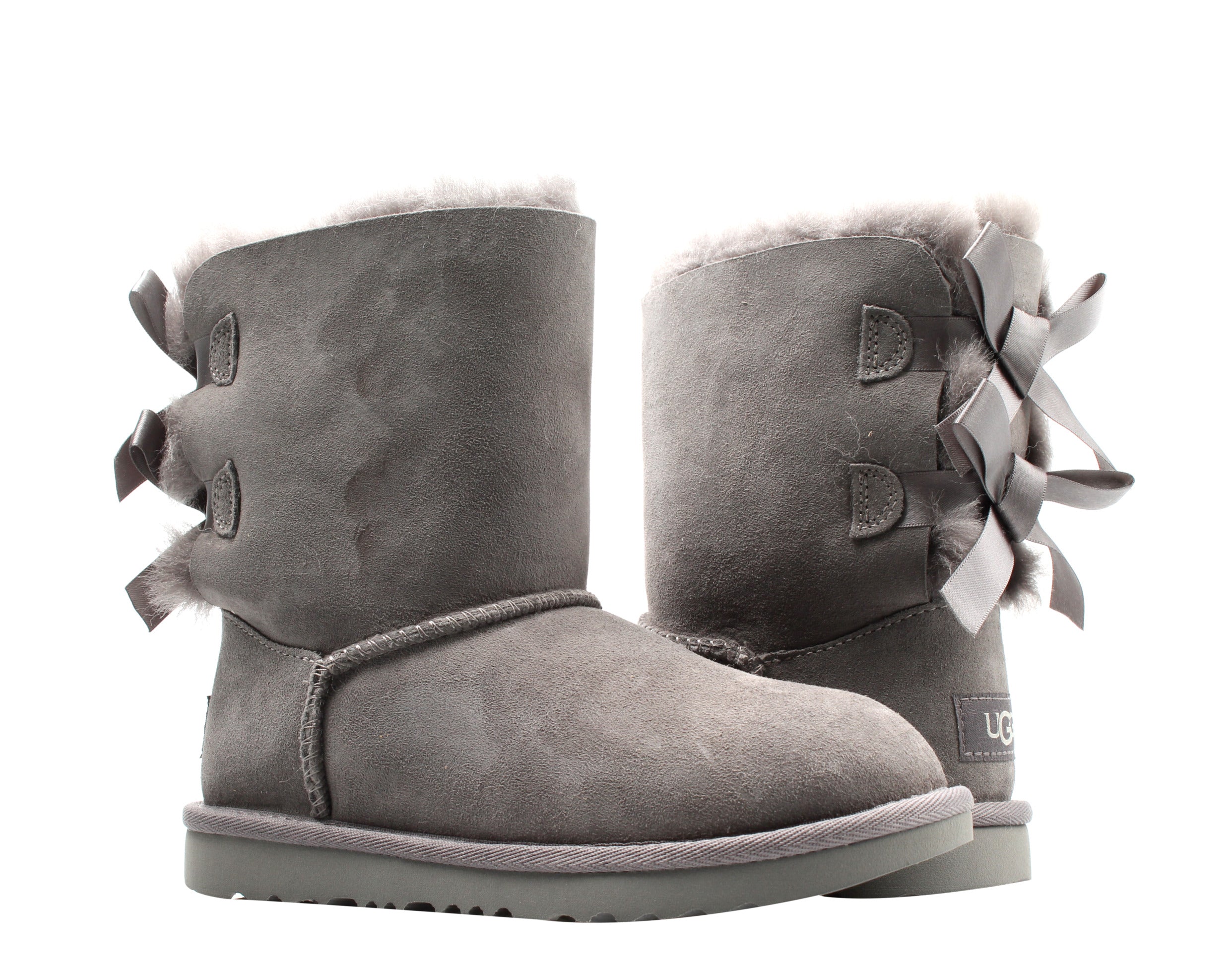 UGG Australia Bailey Bow II Grey Big Kids Boots 1017394K-GREY