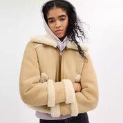 Coach Outlet Short Shearling Jacket