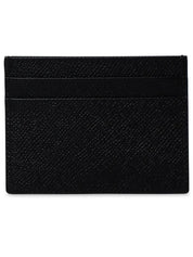 Dolce & Gabbana Black Leather Dauphine Card Holder