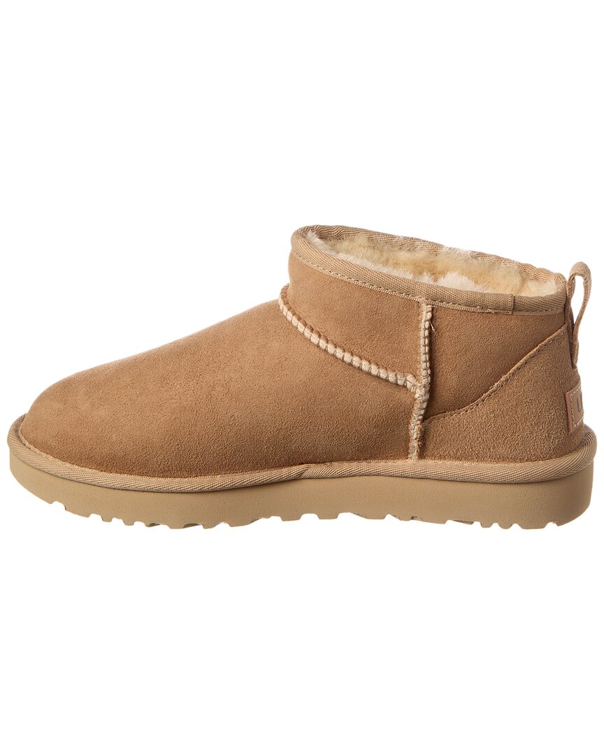 UGG Classic Ultra Mini Suede & Shearling Boot