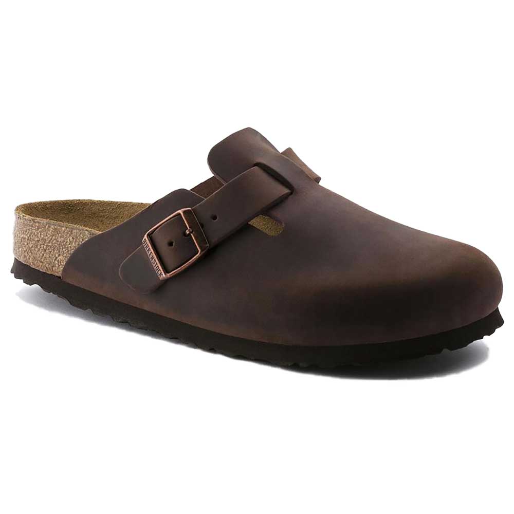 Boston Soft Footbed Oiled Leather Clog - Habana - Regular/Wide (D)