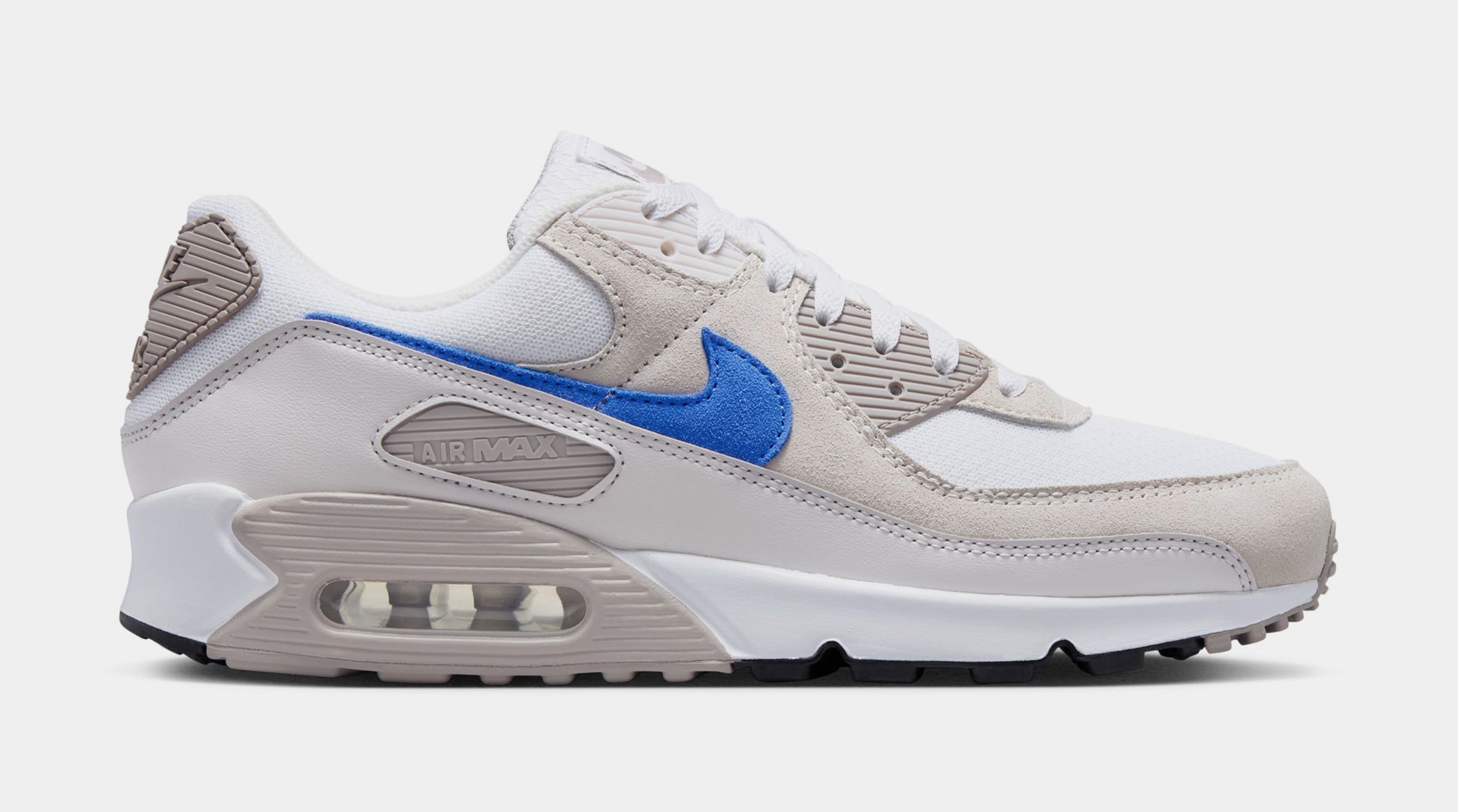 Air Max 90 Mens Lifestyle Shoes (White/College Grey/Summit White/Racer Blue)