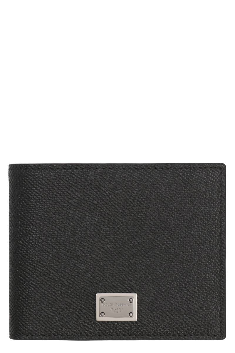 Dolce & Gabbana Leather Flap-Over Wallet