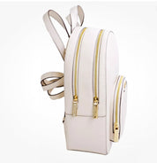 Michael Kors Unisex Jaycee Leather Medium Backpack In Light Cream