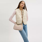 Coach Outlet Teri Hobo Bag In Blocked Signature Canvas