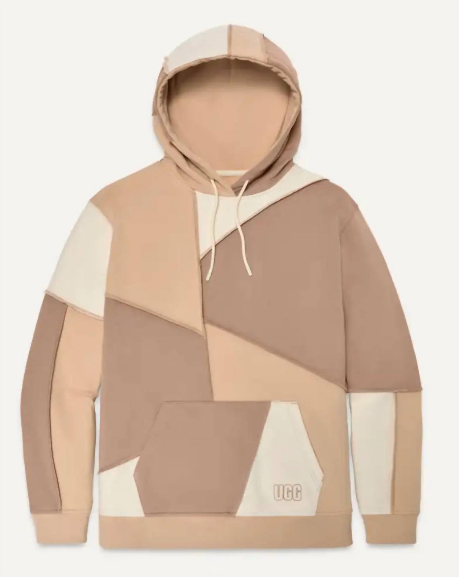 Raini Piecework Hoodie In Sand Multi