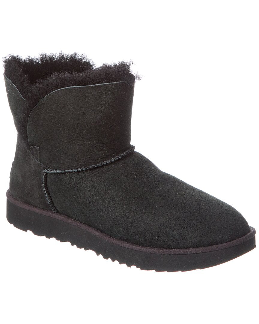 UGG Classics Cuff Mini Suede & Shearling Boot