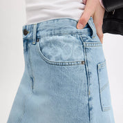 Coach Outlet Denim Mini Skirt