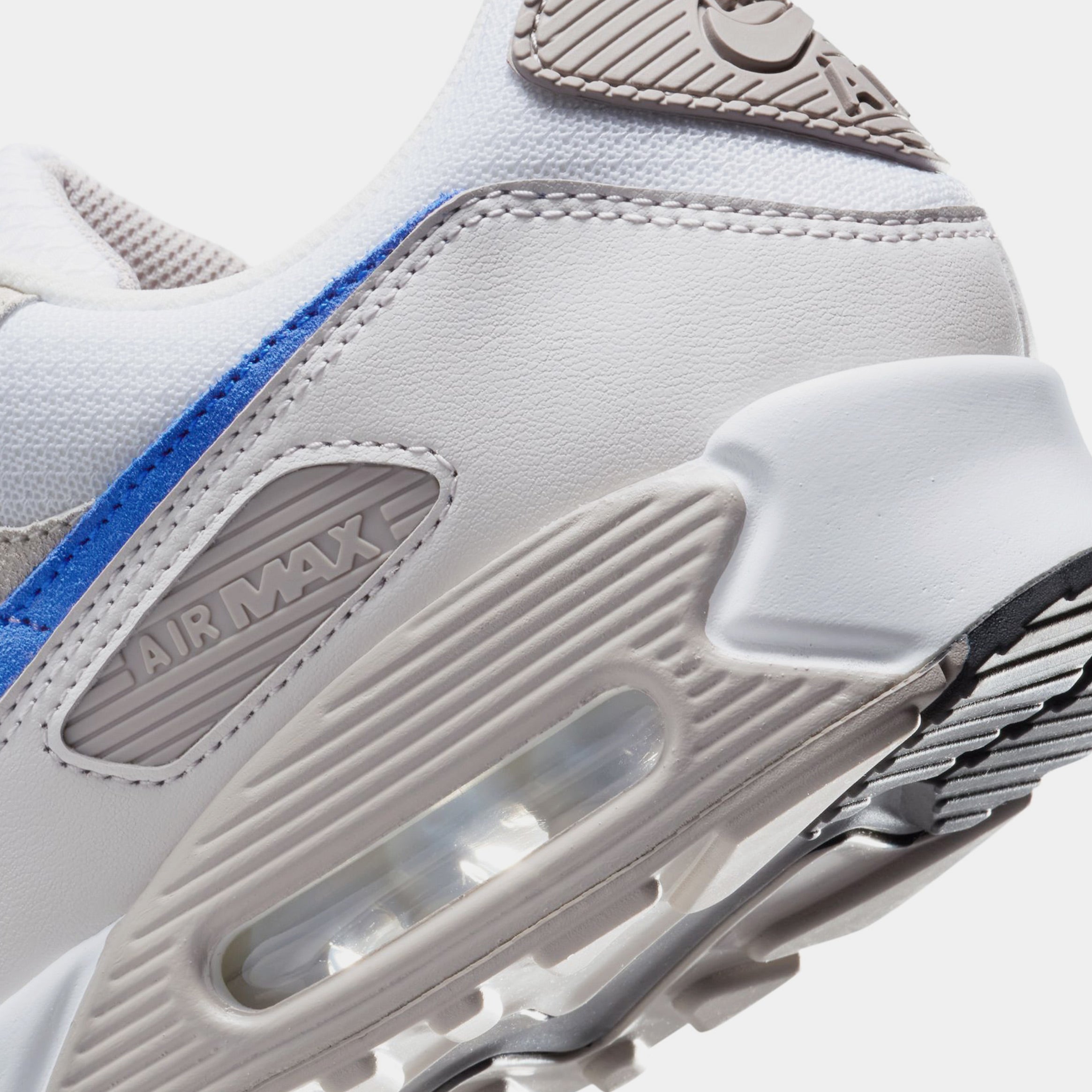 Air Max 90 Mens Lifestyle Shoes (White/College Grey/Summit White/Racer Blue)