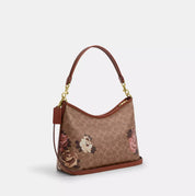 Coach Laurel Shoulder Bag In Signature Canvas With
Rose Print