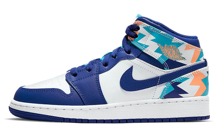 Air Jordan 1 Mid GS 'Geometric Pint' 555112-105