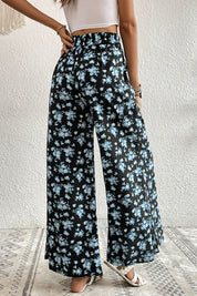 Perfee Floral Pocket Culottes