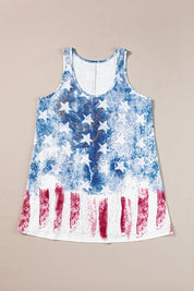 US Flag Scoop Neck Tank